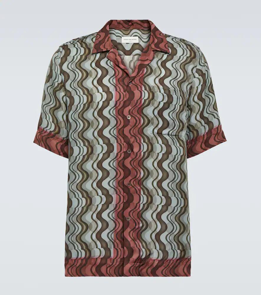 Dries Van Noten Printed bowling shirt Cover