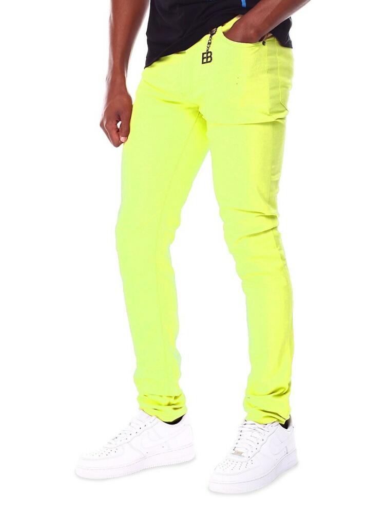 Elie Balleh Men's Stretch 5-Pocket Twill Pants - Yellow Cover