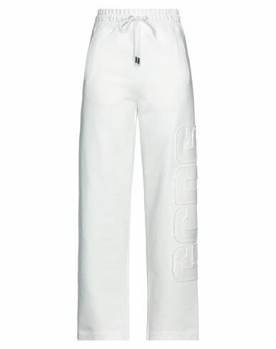 Gcds Woman Pants White Cotton Cover