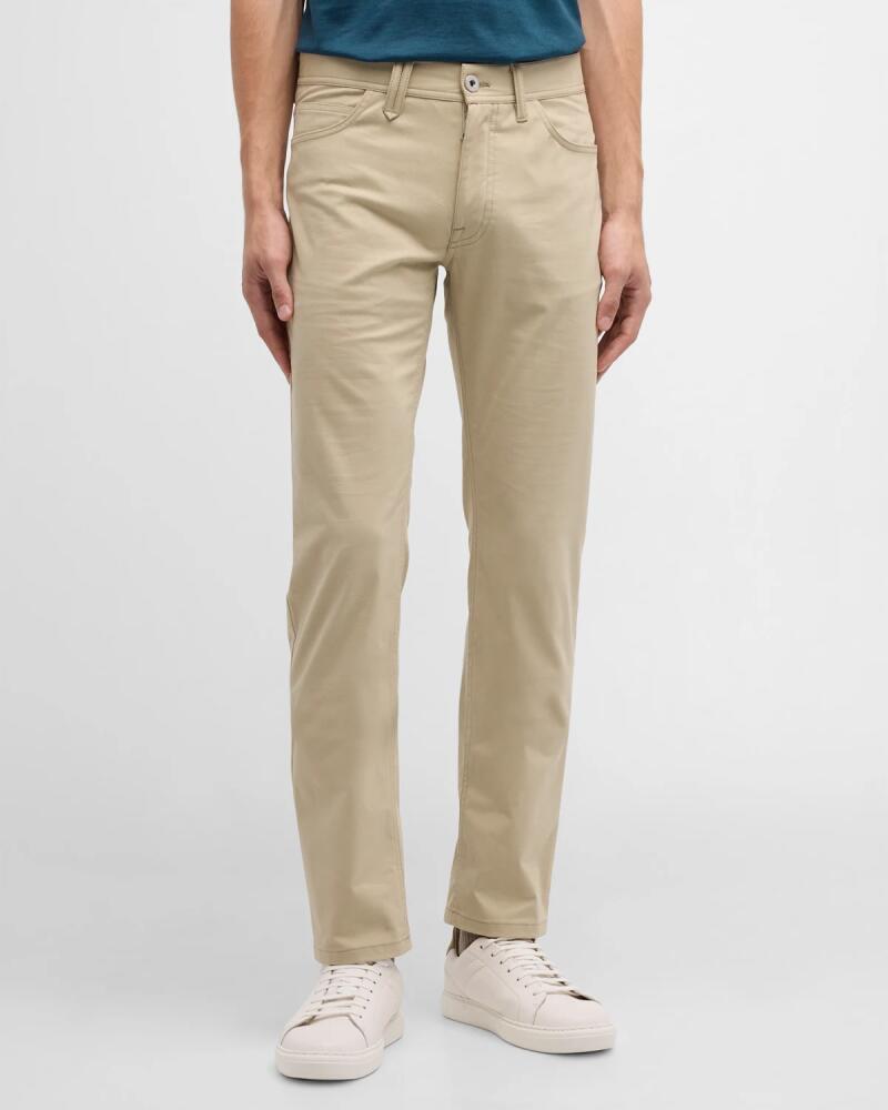 Brioni Men's Cotton-Stretch 5-Pocket Pants Cover