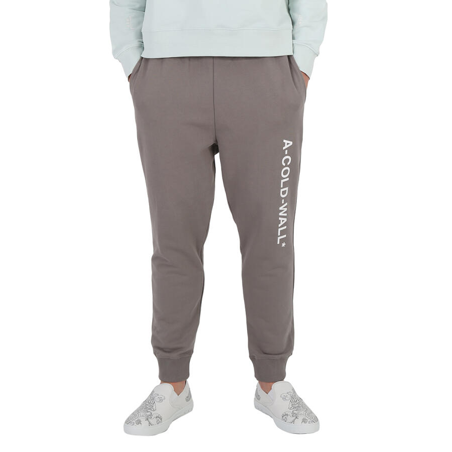 A Cold Wall Mens Mid Grey Essential Logo Sweatpants Cover