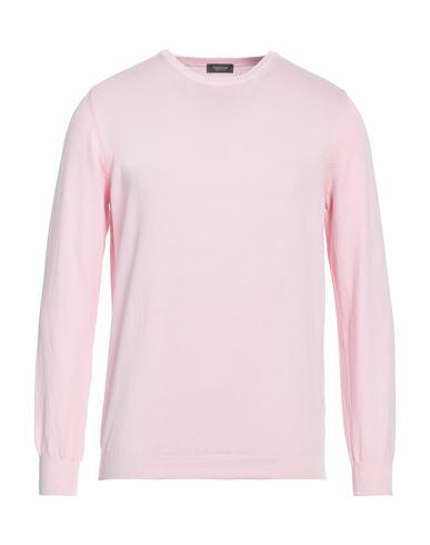 Rossopuro Man Sweater Pink Cotton Cover