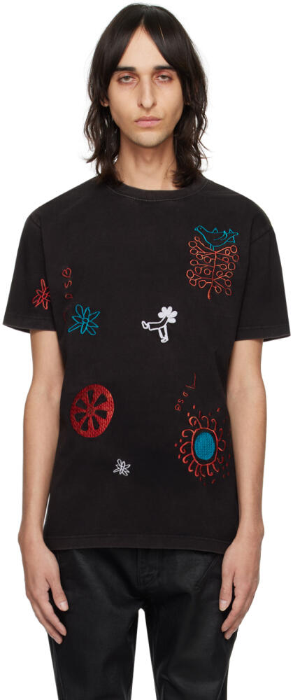 Andersson Bell Black March Embroidery T-Shirt Cover