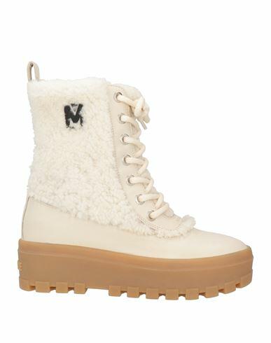 Mackage Woman Ankle boots Ivory Shearling Cover