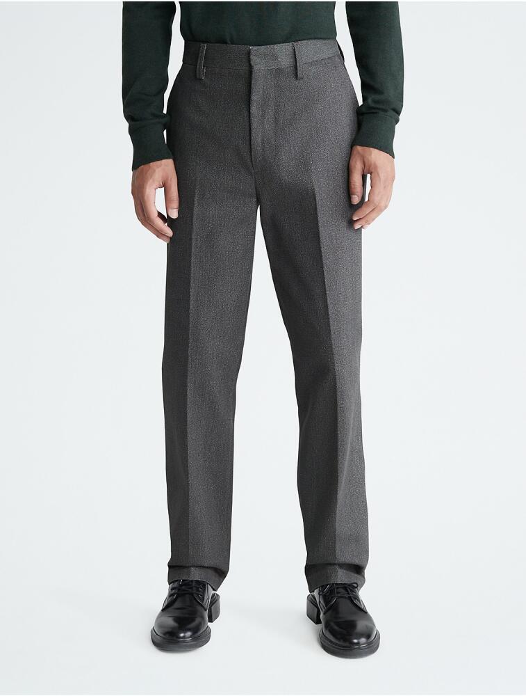 Calvin Klein Men's Structured Straight Leg Pants - Grey Cover