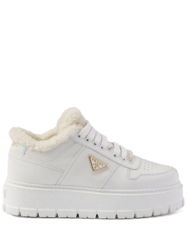 Prada leather sneakers - White Cover