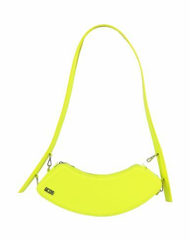 Gcds Woman Shoulder bag Yellow Soft Leather Cover