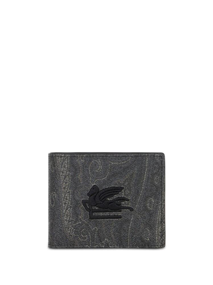 ETRO paisley-print cotton-blend wallet - Black Cover