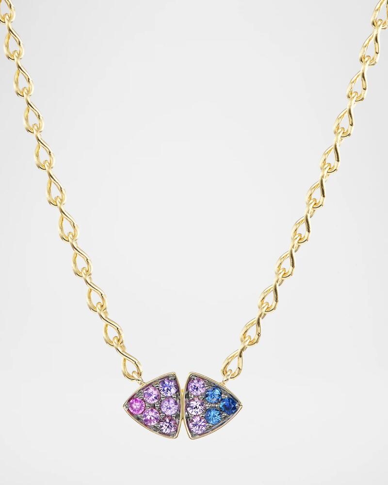 Emily P. Wheeler Candy Sky 18K Yellow Gold Multi-Color Sapphire Necklace, 16" Cover