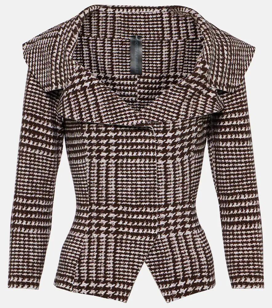 Norma Kamali Checked jacket Cover