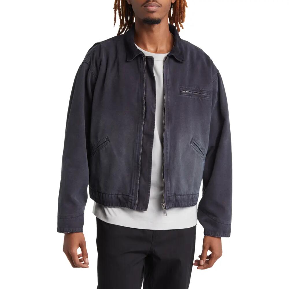 Elwood Petrol Denim Jacket in Black Cover