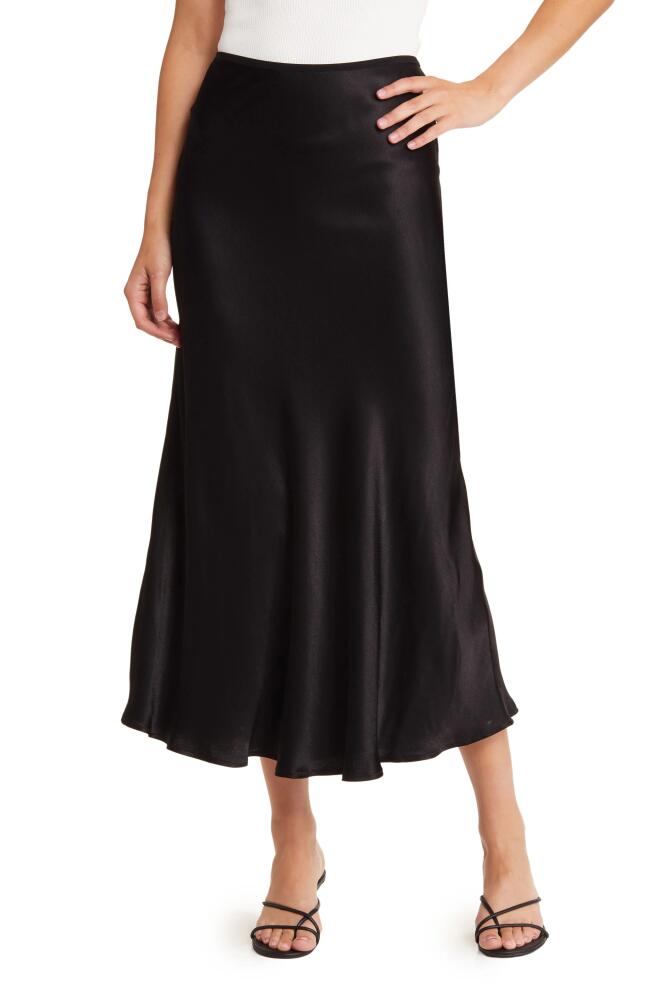 Sophie Rue Dani Satin Maxi Skirt in Black Cover