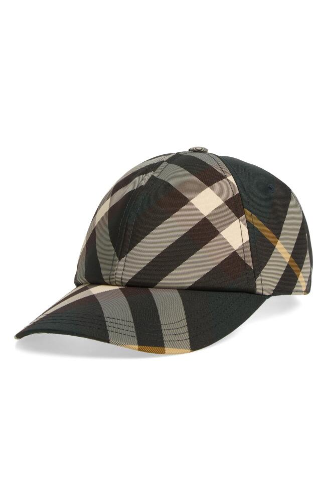 burberry Check Baseball Cap in Ivy Cover