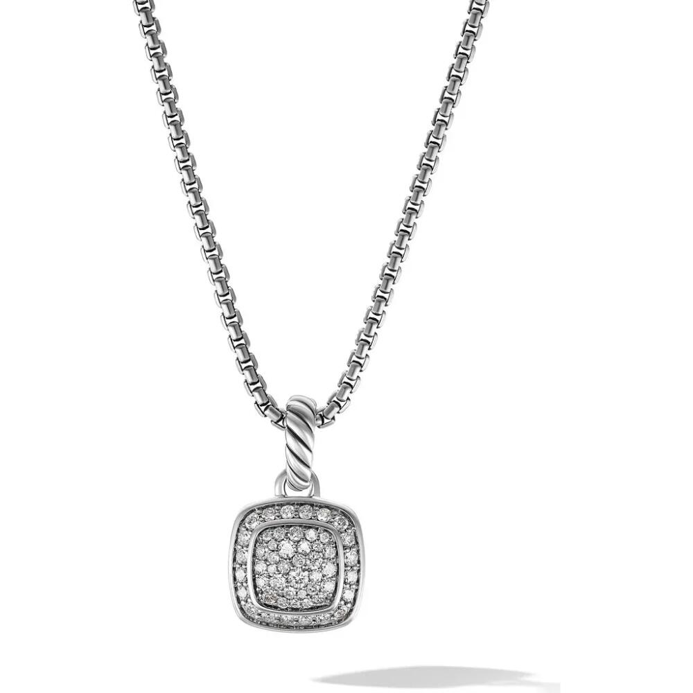 David Yurman Petite Albion® Pendant Necklace with Pavé Diamonds in Silver/Diamond Cover