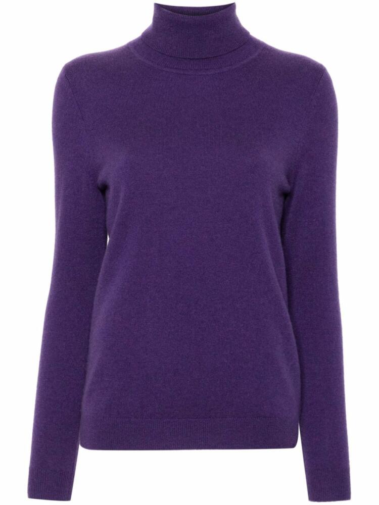 Eric Bompard Classic turtleneck sweater - Purple Cover