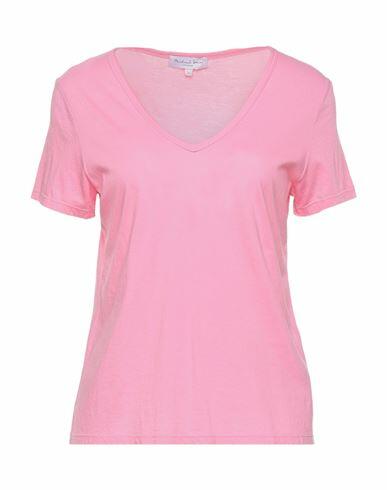 Michael Stars Woman T-shirt Pink Cotton, Modal Cover