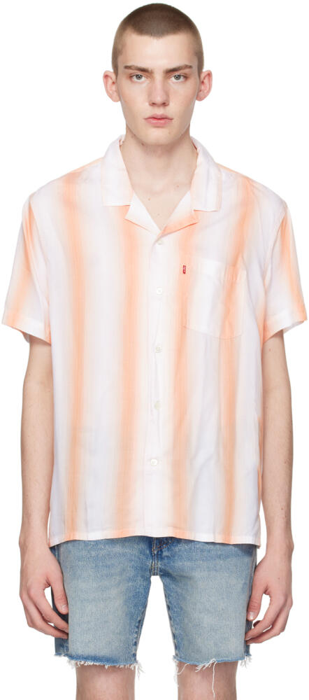 Levi's Orange & White Sunset Shirt Cover