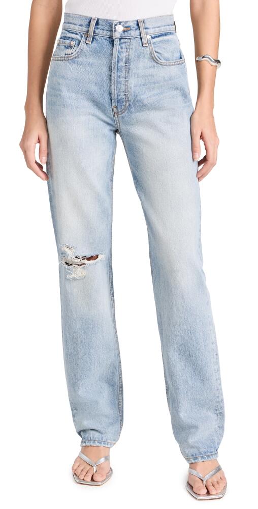 EB Denim High Rise Straight Jeans Highland Cover