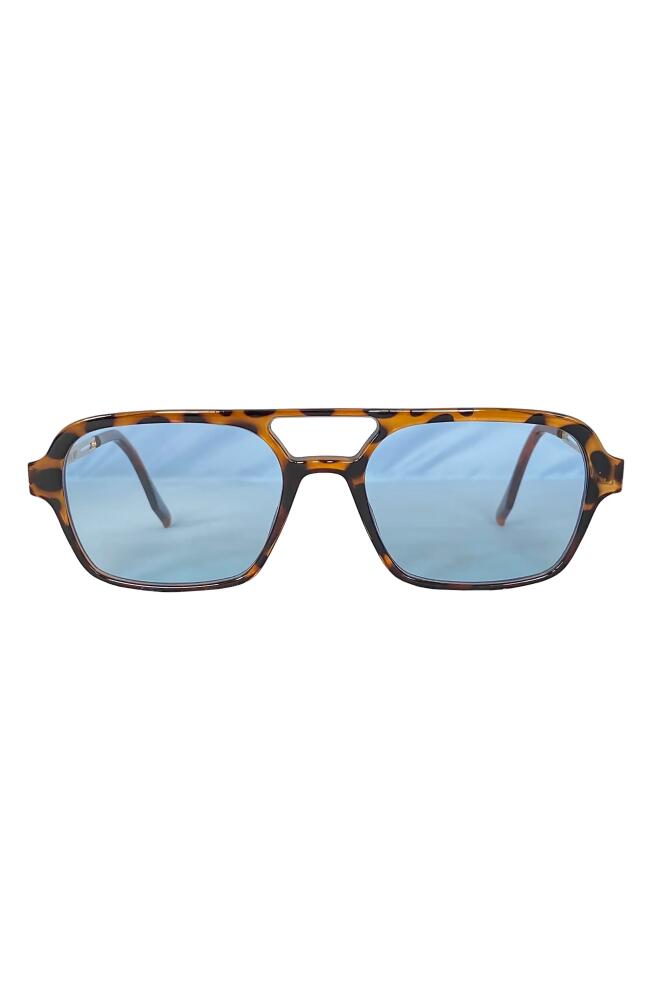 Fifth & Ninth Jordan 60mm Aviator Sunglasses in Torte/Blue Cover