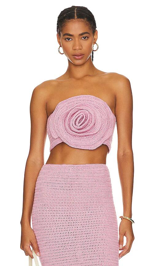 Bahia Maria Maxi Rose Crop Top in Pink Cover