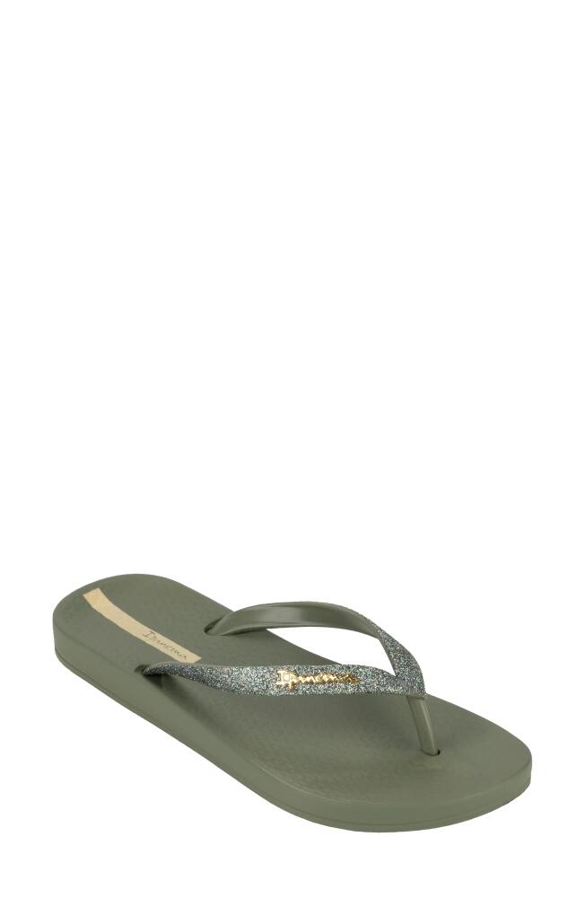 Ipanema Ana Sparkle Flip Flop in Green Cover