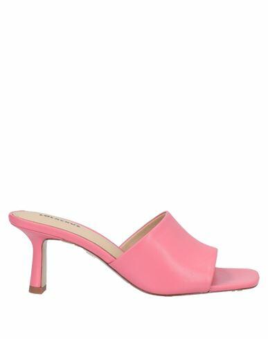 Lola Cruz Woman Sandals Pink Soft Leather Cover