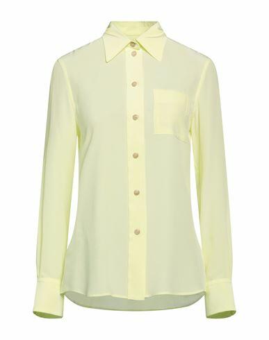 Lanvin Woman Shirt Acid green Cotton, Silk Cover