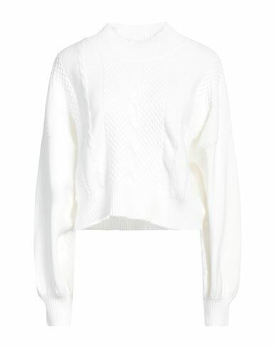 Take-two Woman Sweater White Viscose, Polyester, Nylon Cover