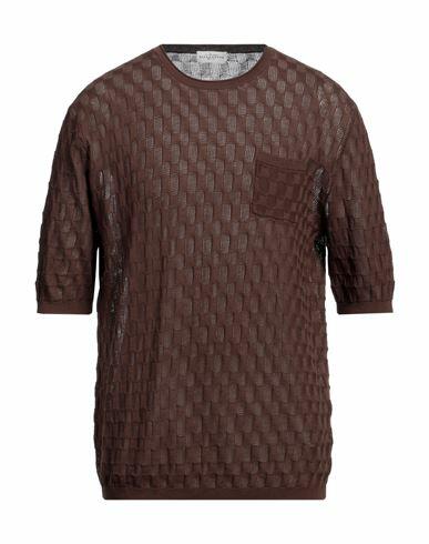 Ballantyne Man Sweater Brown Cotton Cover