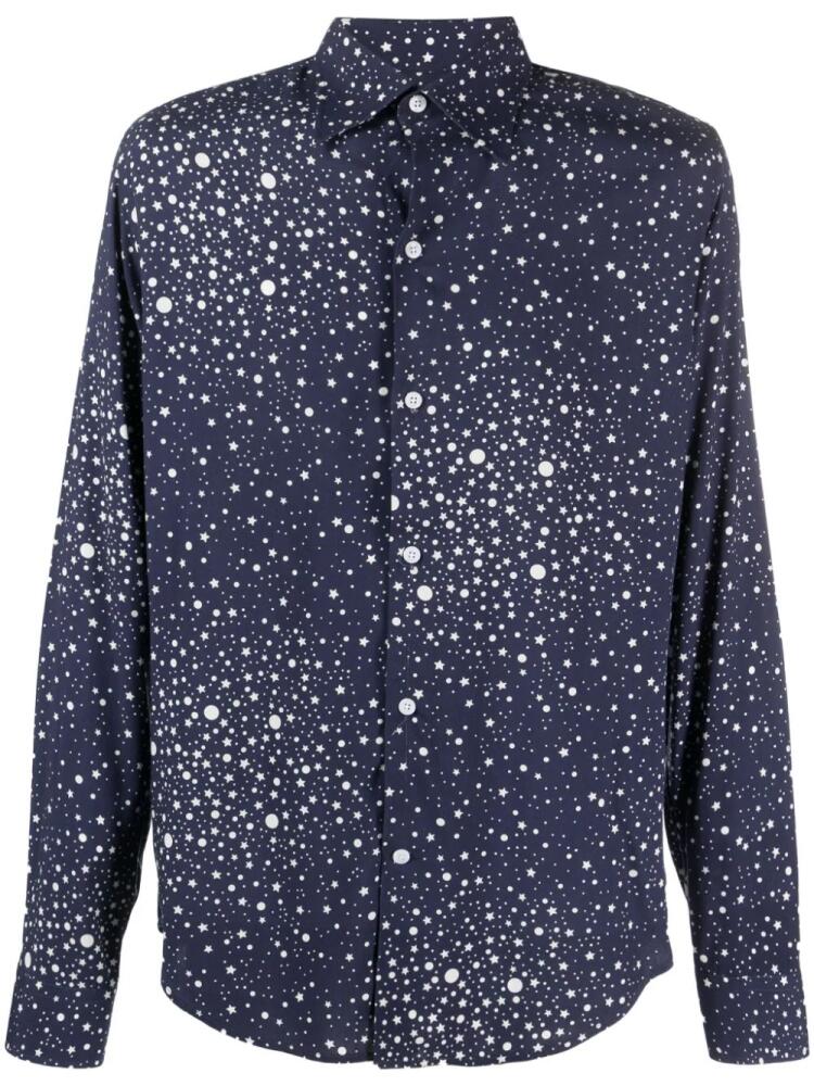 FURSAC star-print cotton shirt - Blue Cover