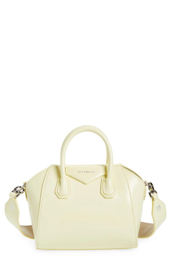 Givenchy Toy Antigona Leather Satchel in Soft Yellow/Natural Beige Cover