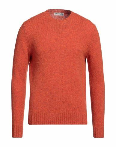 Ballantyne Man Sweater Orange Wool Cover