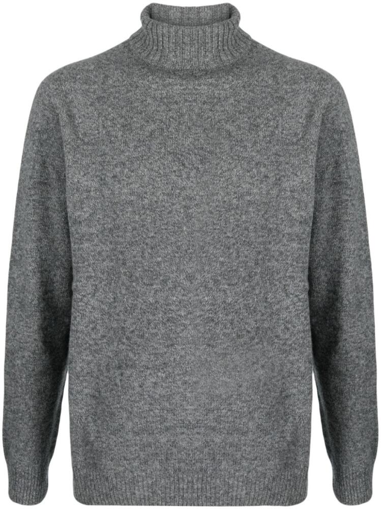 Sunspel roll-neck lambs-wool jumper - Grey Cover