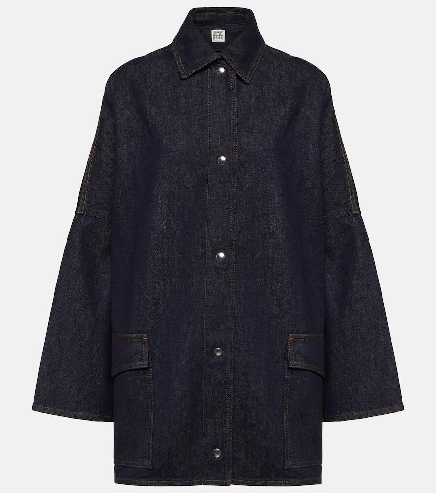 Toteme Oversized denim overshirt Cover