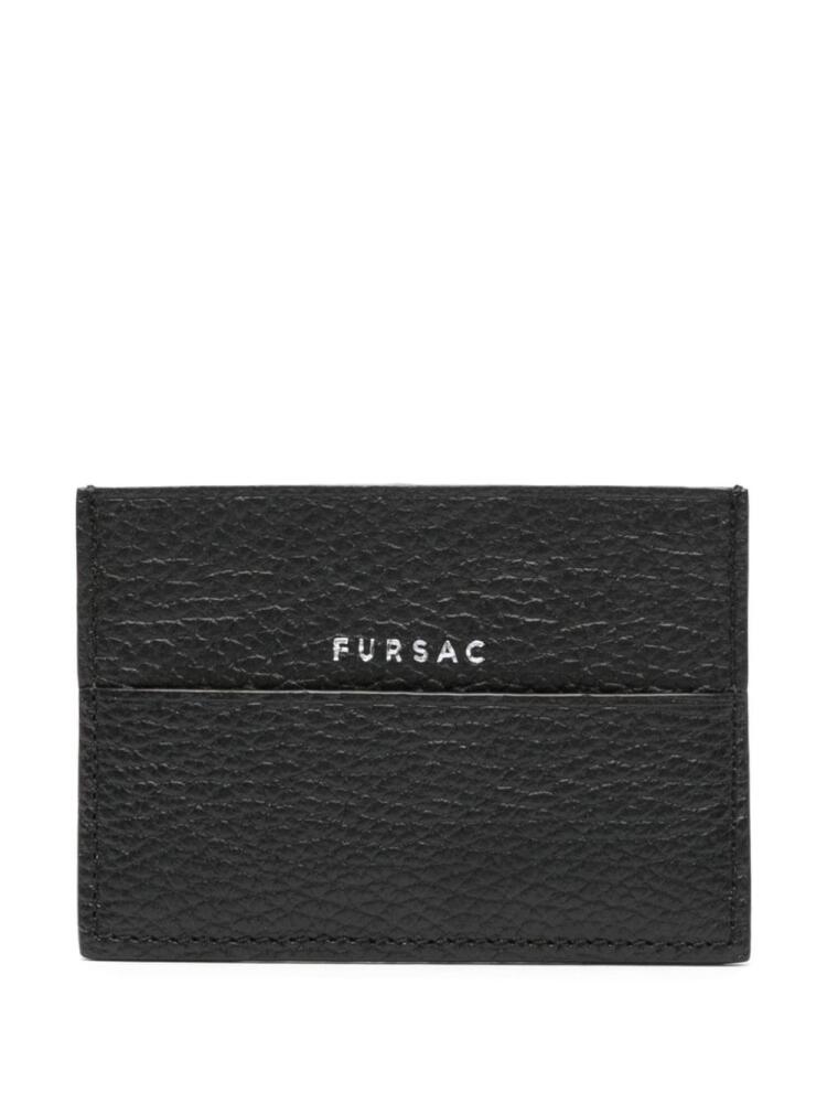 FURSAC logo-print leather cardholder - Black Cover