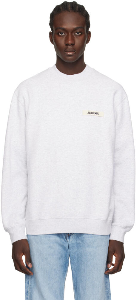 JACQUEMUS Gray Les Classiques 'Le Sweatshirt Gros Grain' Sweatshirt Cover