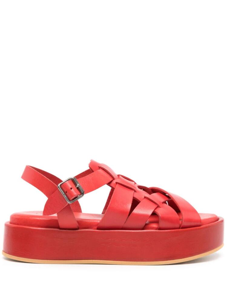 Moma Arizona Raw leather sandals - Red Cover