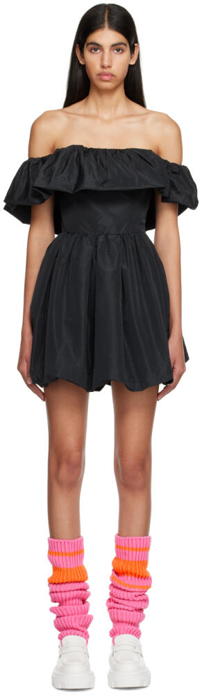 MSGM Black Balloon Minidress Cover