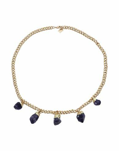 Crystal Haze Amethystos Woman Necklace Purple Amethyst, Brass, 18kt Gold-plated Cover