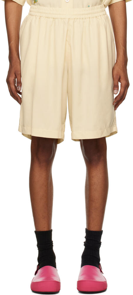 Bonsai Off-White Basket Fit Shorts Cover