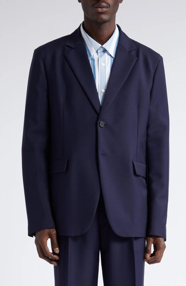 Acne Studios Wool & Mohair Blazer in Dark Navy Cover