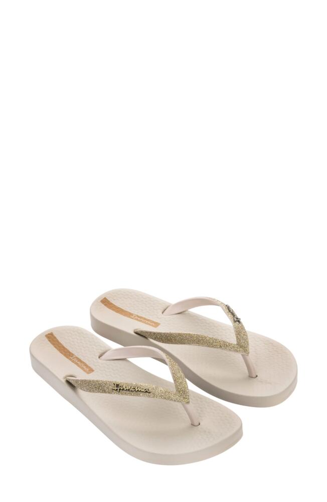 Ipanema Ana Sparkle Flip Flop in Beige/Beige Cover