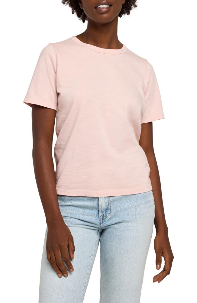 Faherty Sunwashed Organic Cotton T-Shirt in Peach Whip Cover