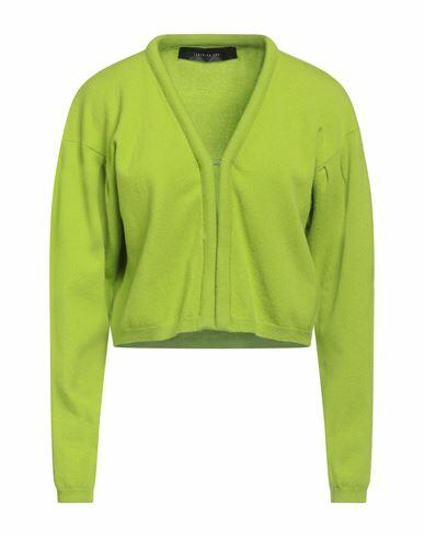 Federica Tosi Woman Cardigan Acid green Wool, Cashmere, Polyamide Cover