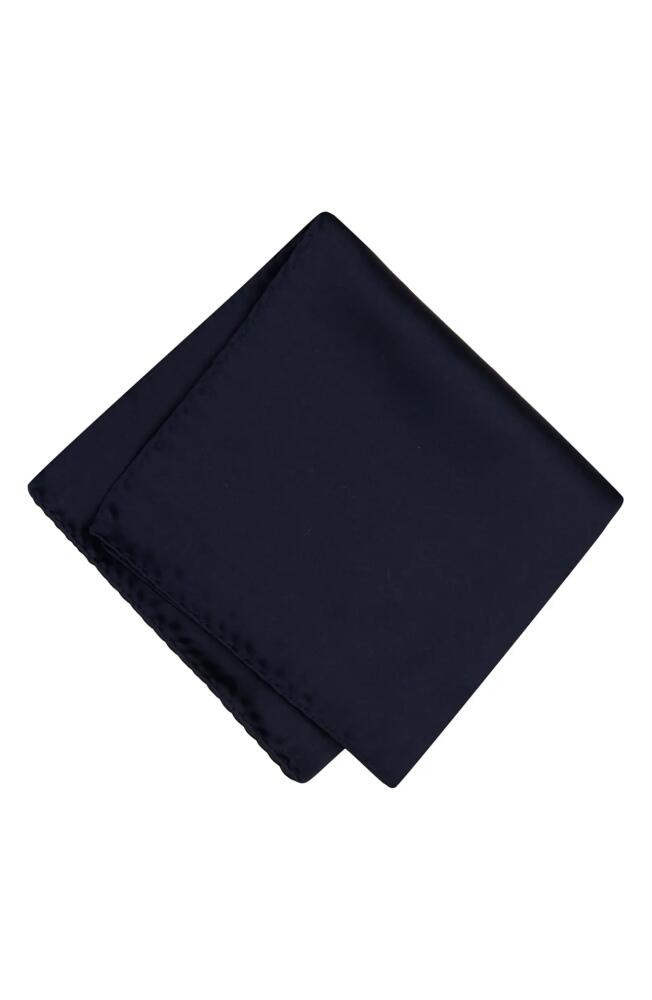 Brooklyn Brigade Solid Satin Pocket Square in Navy Cover