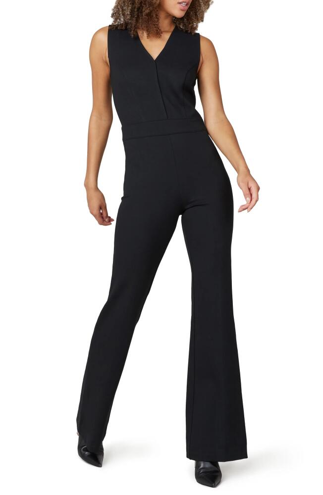 SPANX Sleeveless Flare Ponte Jumpsuit in Classic Black Cover