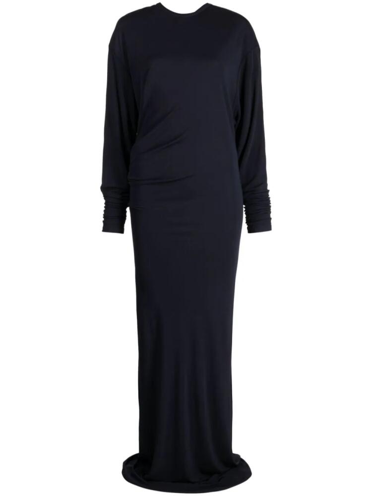 Christopher Esber draped long-sleeve gown - Black Cover