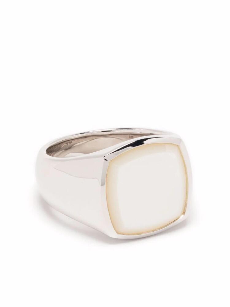 Tom Wood square cushion ring - Silver Cover