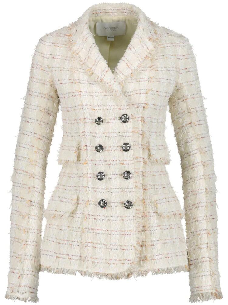 Giambattista Valli bouclé double-breasted blazer - Neutrals Cover