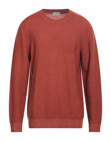 Altea Man Sweater Rust Virgin Wool Cover